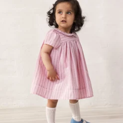 Dulla Dress, bonbon pink stripes