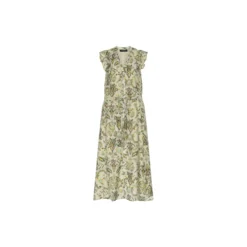 DuscleBBFransisca dress, multi green print