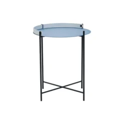 EDGE bakkebord, pigeon blue/white