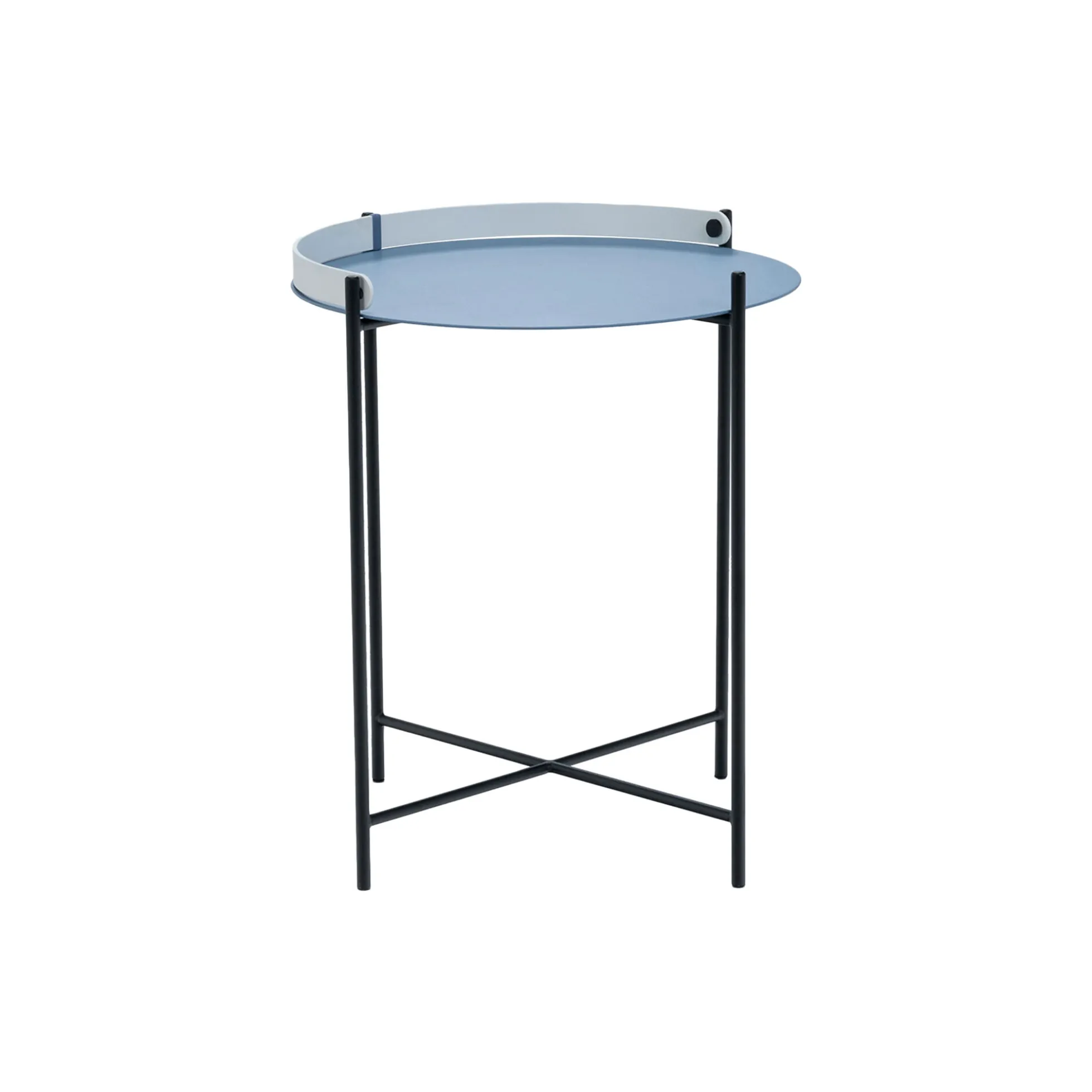 EDGE bakkebord, pigeon blue/white