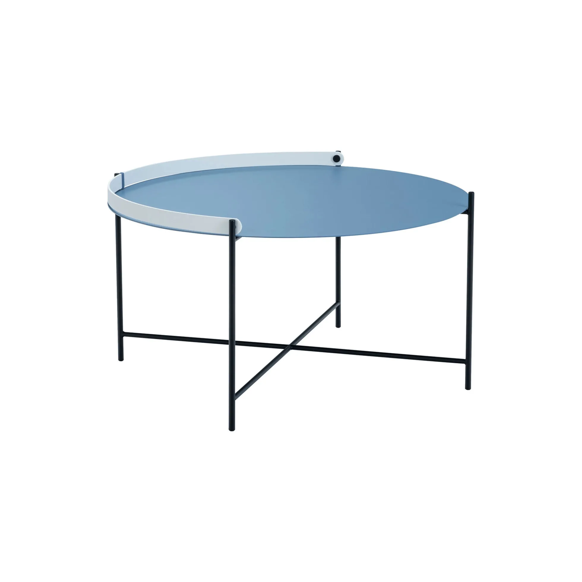 EDGE bakkebord, pigeon blue/white