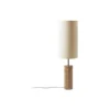 Eleanor Floor Lamp with Marble Base, light beige