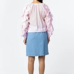 ELENORA denim skirt, light denim blue