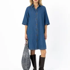 ELLIS denim dress, denim blue