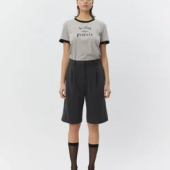 ElsaSW Bermuda Suiting Shorts, dark grey