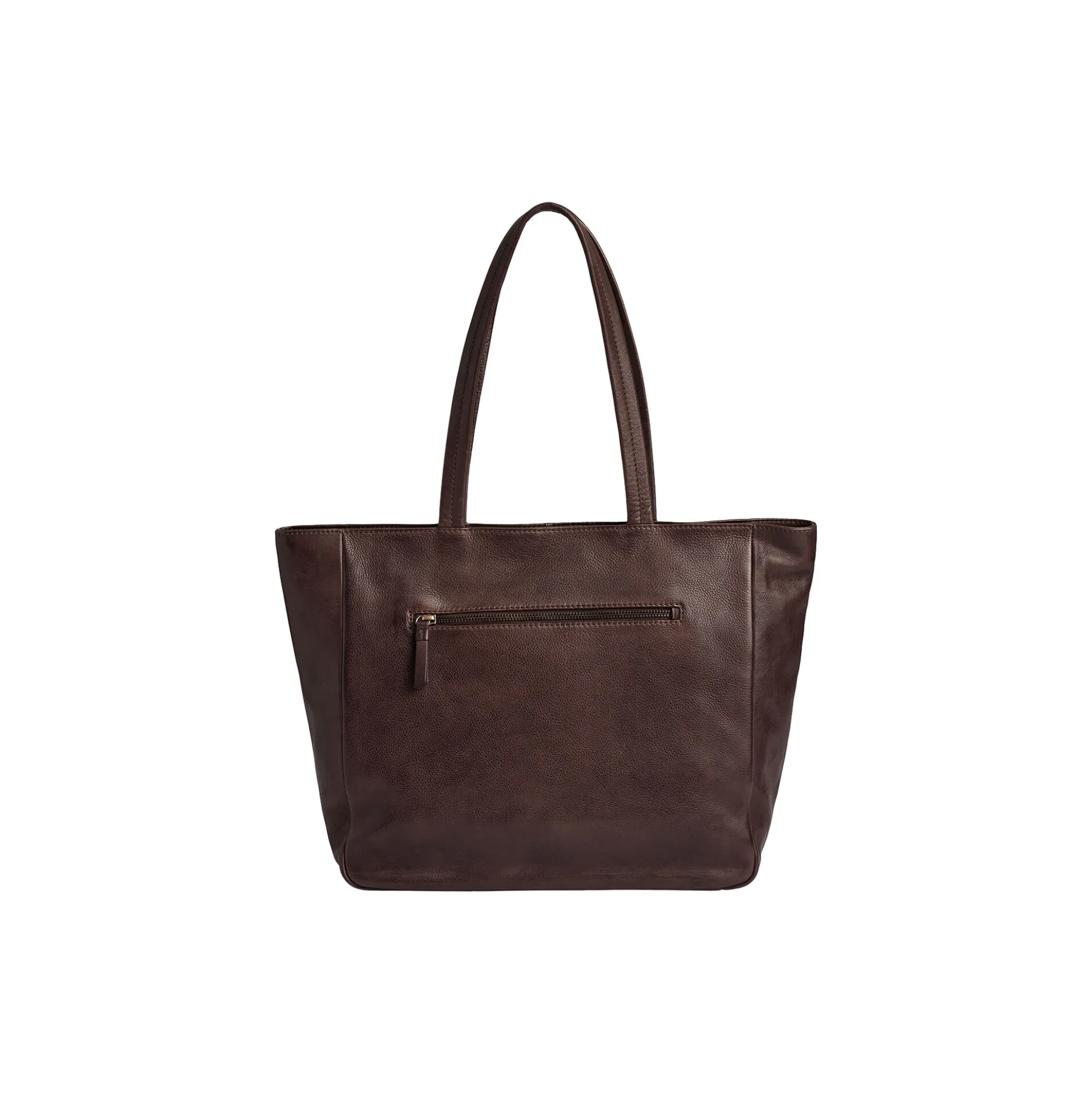 EmberMBG Shopper Soft Vintage, chocolate brown w/br. gold