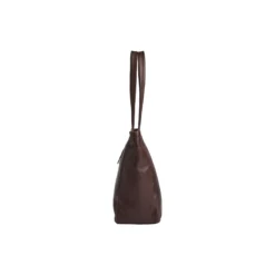 EmberMBG Shopper Soft Vintage, chocolate brown w/br. gold