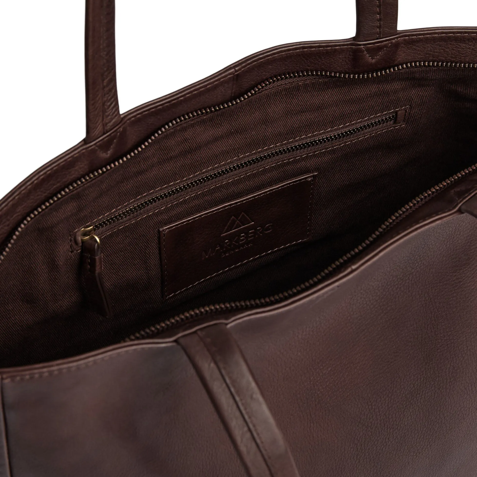 EmberMBG Shopper Soft Vintage, chocolate brown w/br. gold