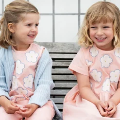 Embroidery Dress, peach