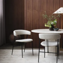 Epic Round Dining Table, neutral white