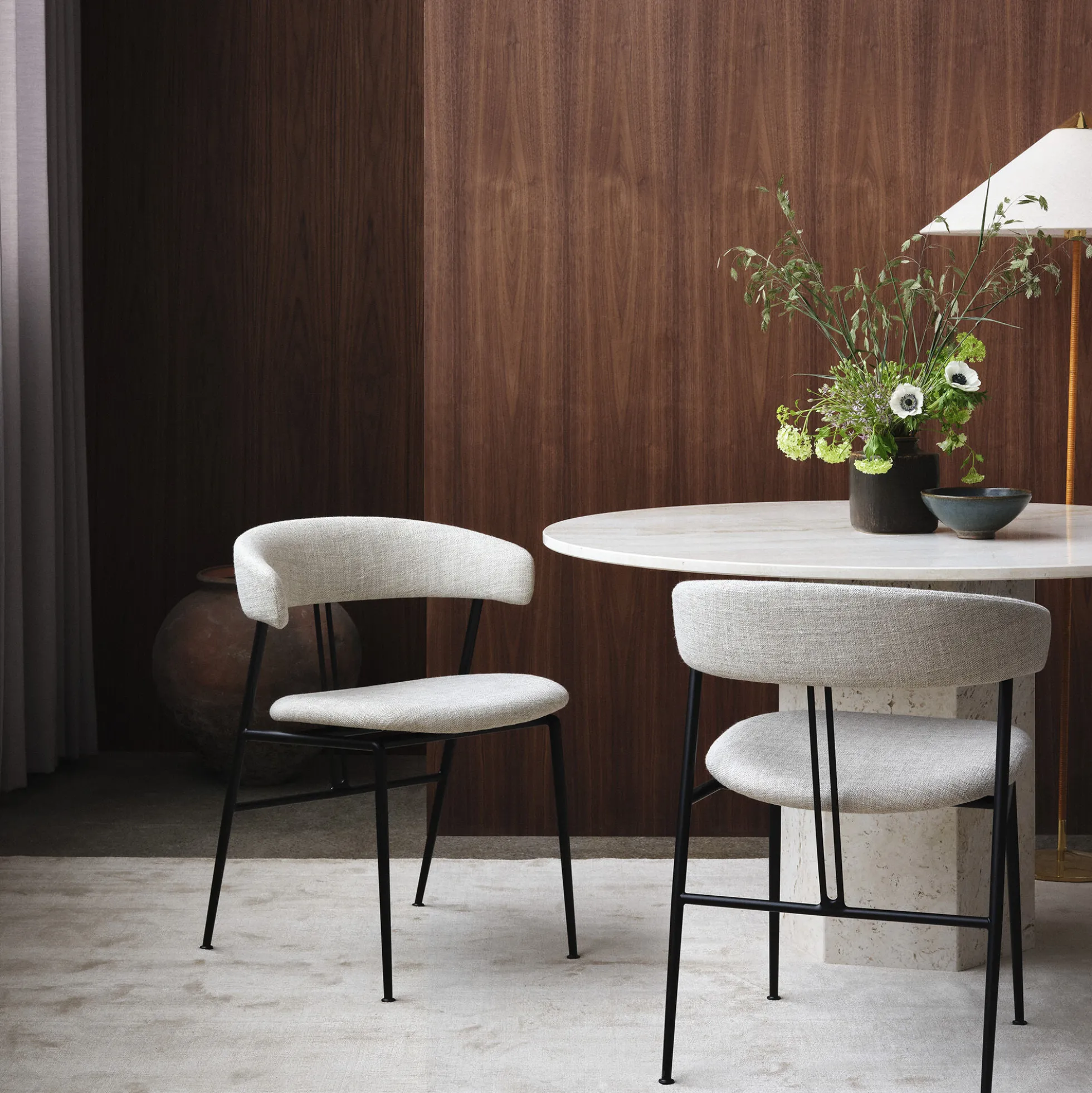 Epic Round Dining Table, neutral white
