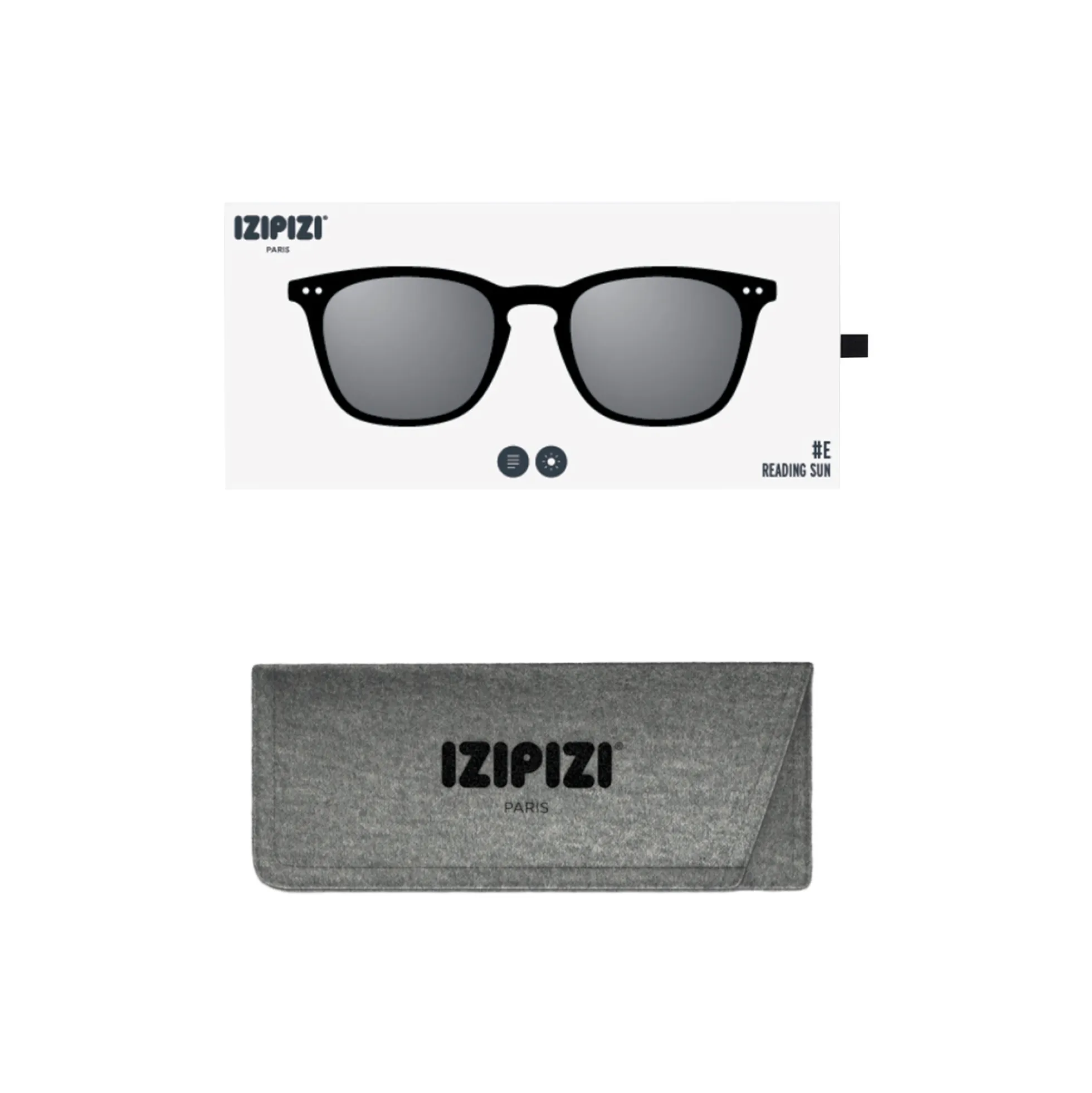 #E READING SUN solbriller, black