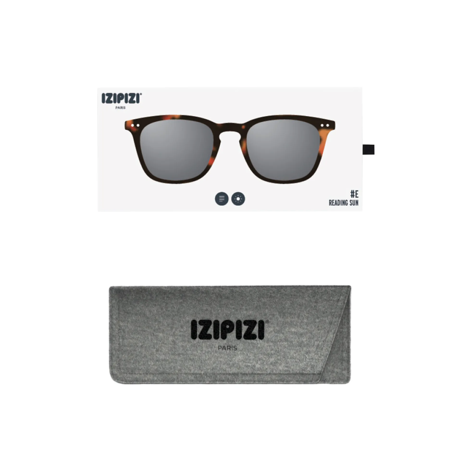 #E READING SUN solbriller, tortoise