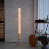 Erie Floor Lamp, brass