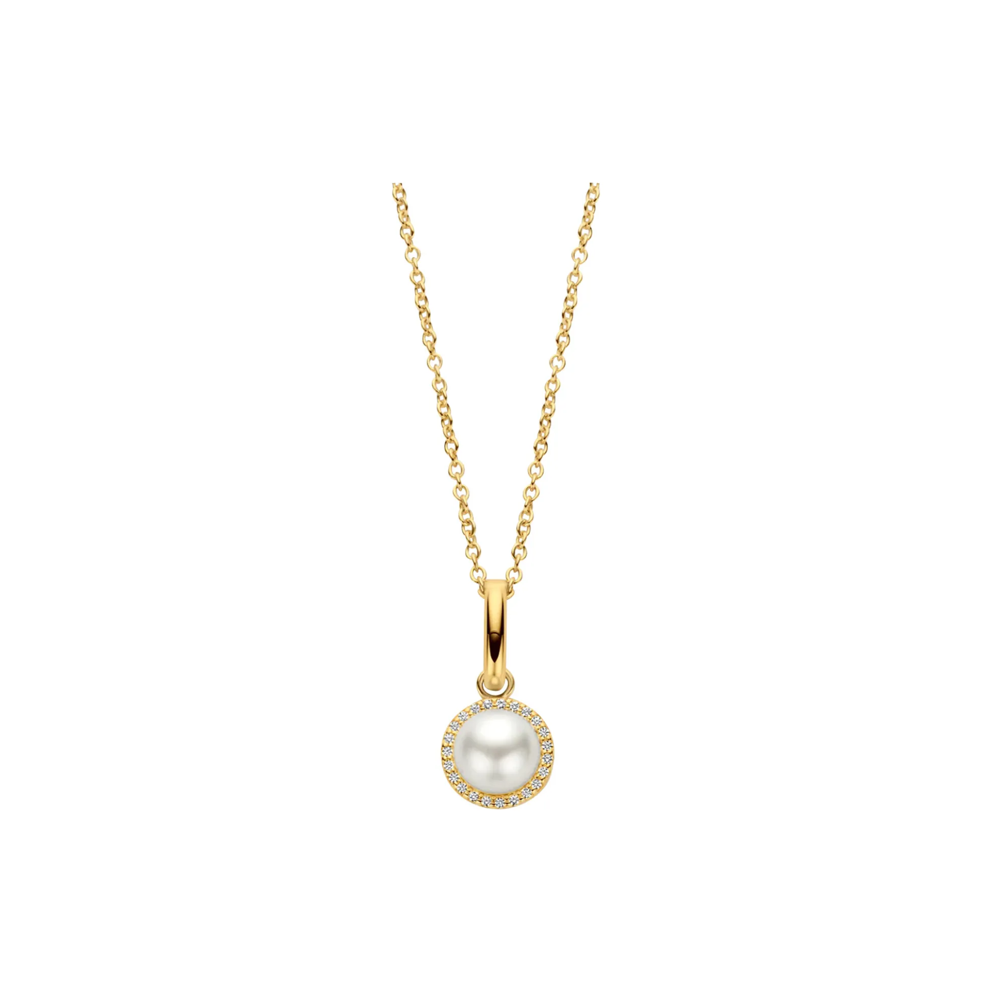 EUPHORIA PEARL HALSKÆDE, forgyldt