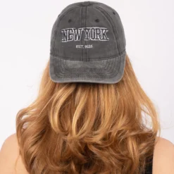 Everyday New York Cap, washed black