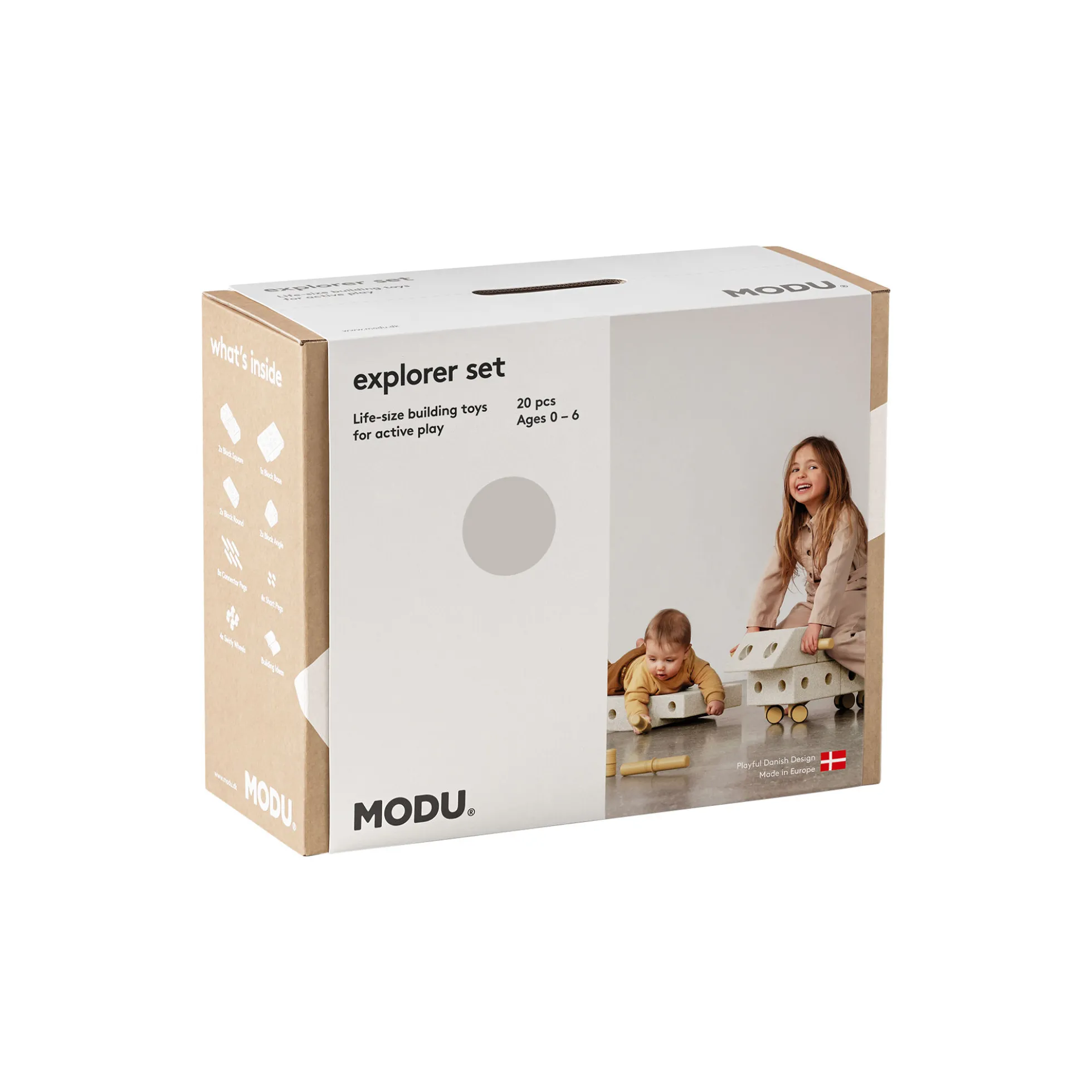 Explorer sæt, sand grey/honey yellow