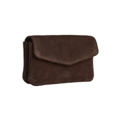 FaithMBG Coin Purse Suede, dark brown
