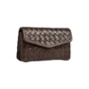 FaithMBG Coin Purse Weave, dark brown