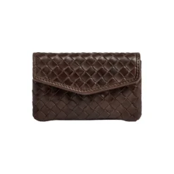 FaithMBG Coin Purse Weave, dark brown