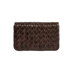 FaithMBG Coin Purse Weave, dark brown