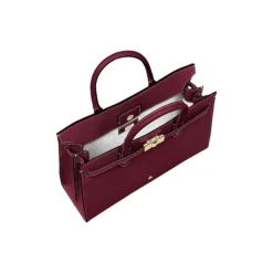Farah Handbag L, burgundy