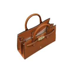 Farah Handbag M, cognac brown