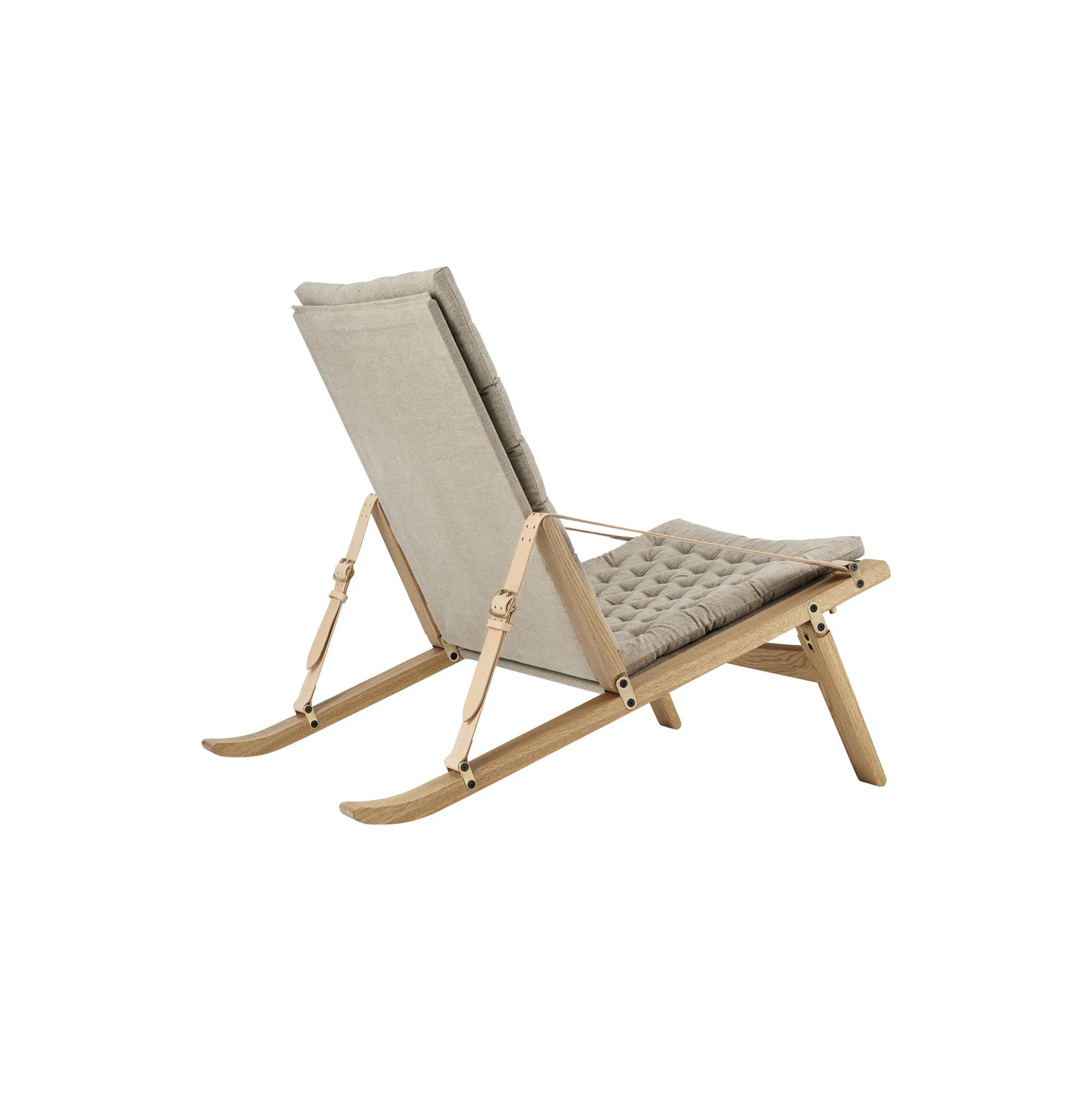 FK11 Plico loungestol, hvidolieret eg/natur