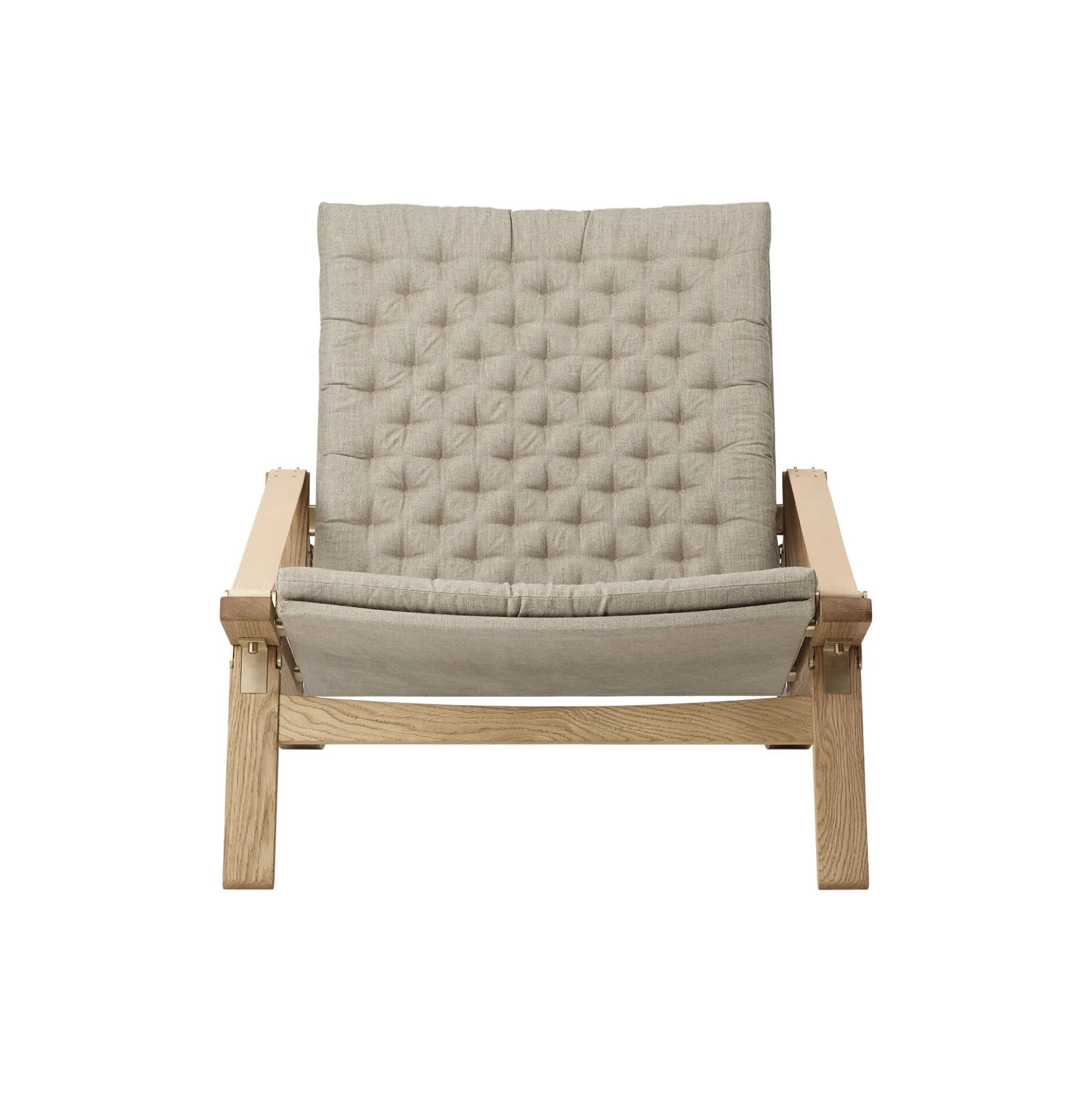 FK11 Plico loungestol, hvidolieret eg/natur