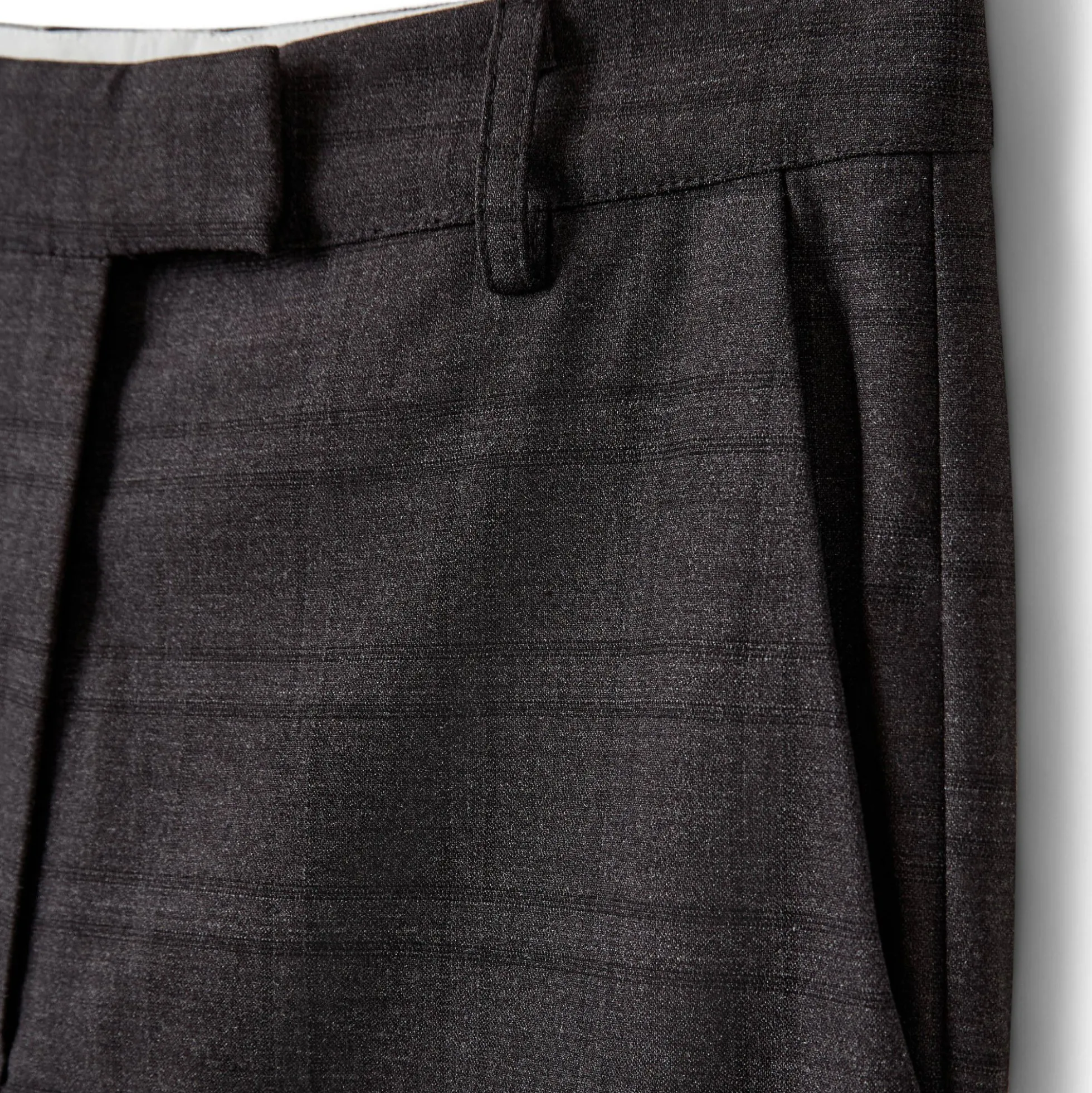 FLARISSW CHECKED FLARED TROUSERS, grey check