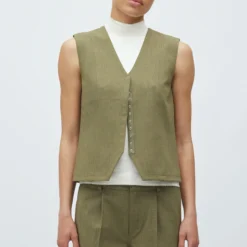 Flavina-M Blazer, dusty olive melange