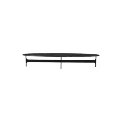 Floema Oval sofabord, black