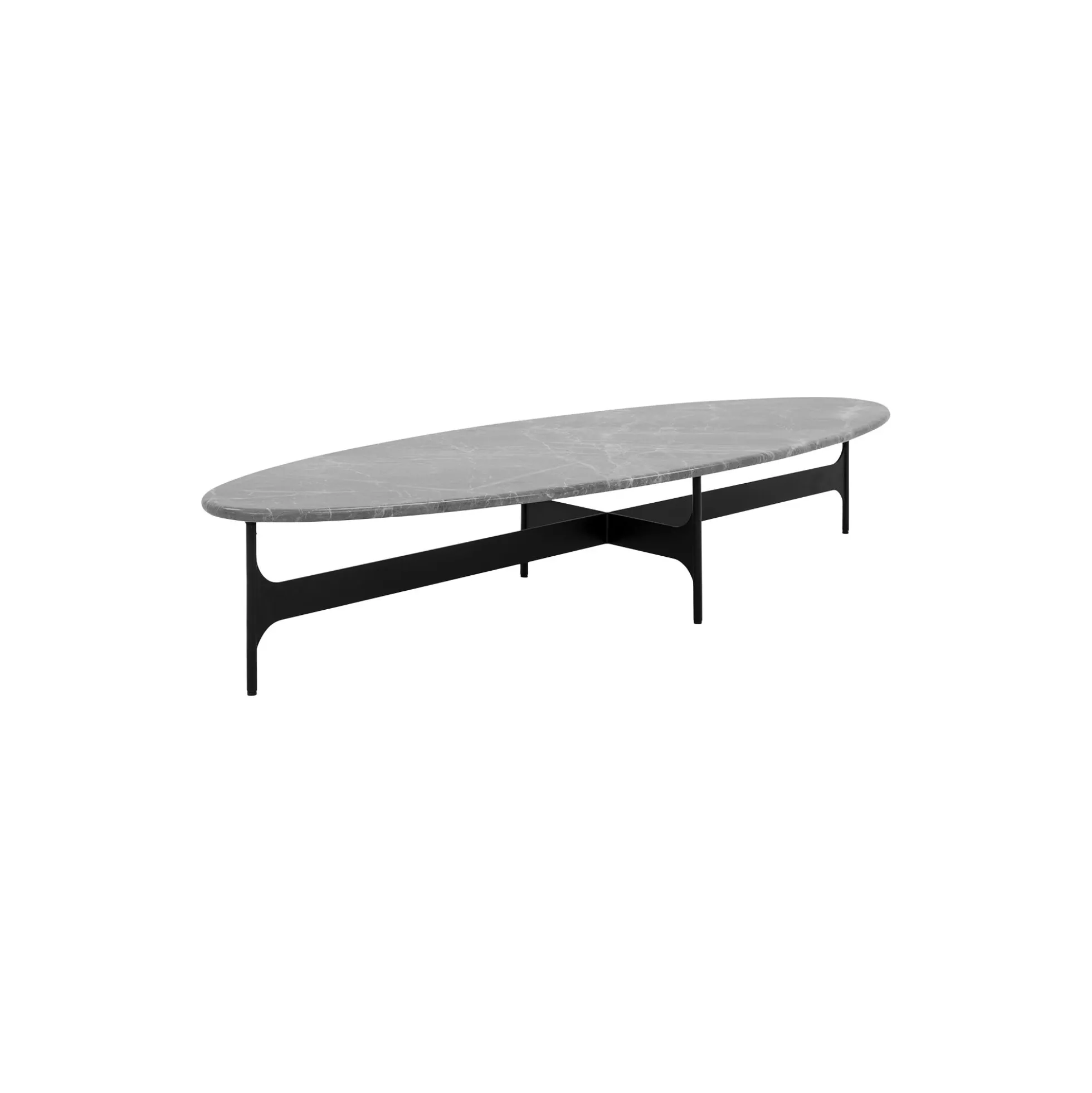 Floema Oval sofabord, grey