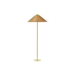 9602 Floor Lamp, wicker willow