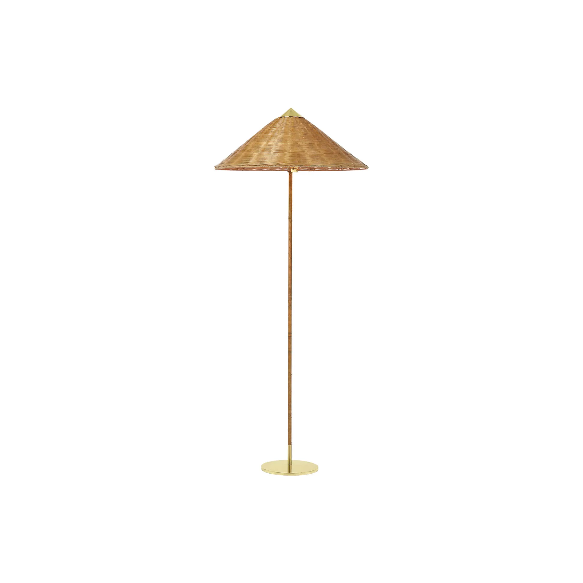 9602 Floor Lamp, wicker willow