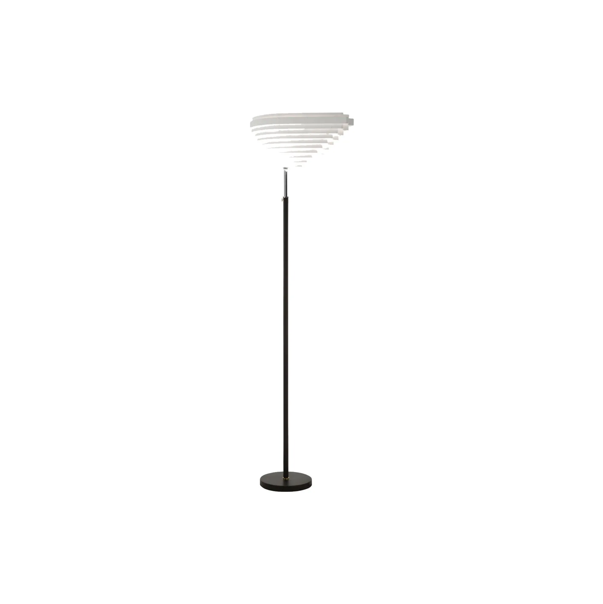 Floor Light A805 “Angel Wing“, nickel-plated brass