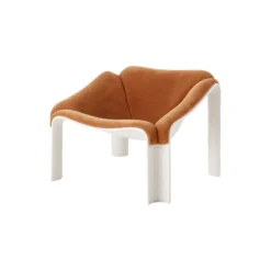 F300 Lounge Chair, alabaster white/Alpaca Alto 021