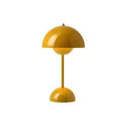 Flowerpot VP9 Portable Table Lamp, mustard