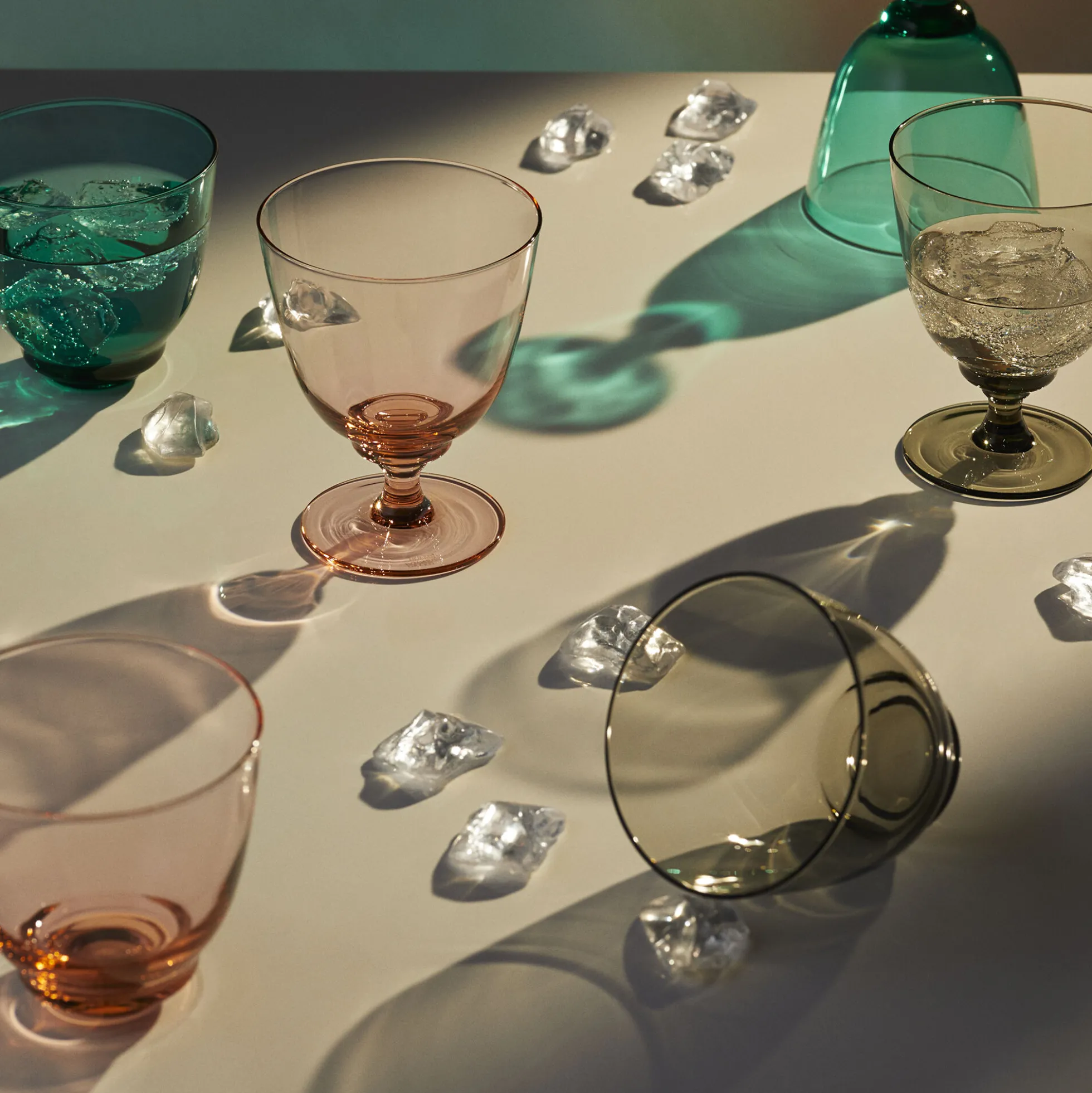 Flow vandglas, emerald green