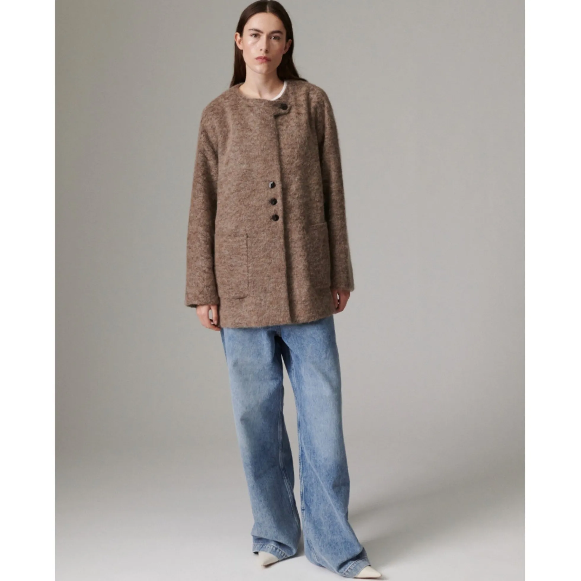 Flussy - Mohair Wool, dark brown