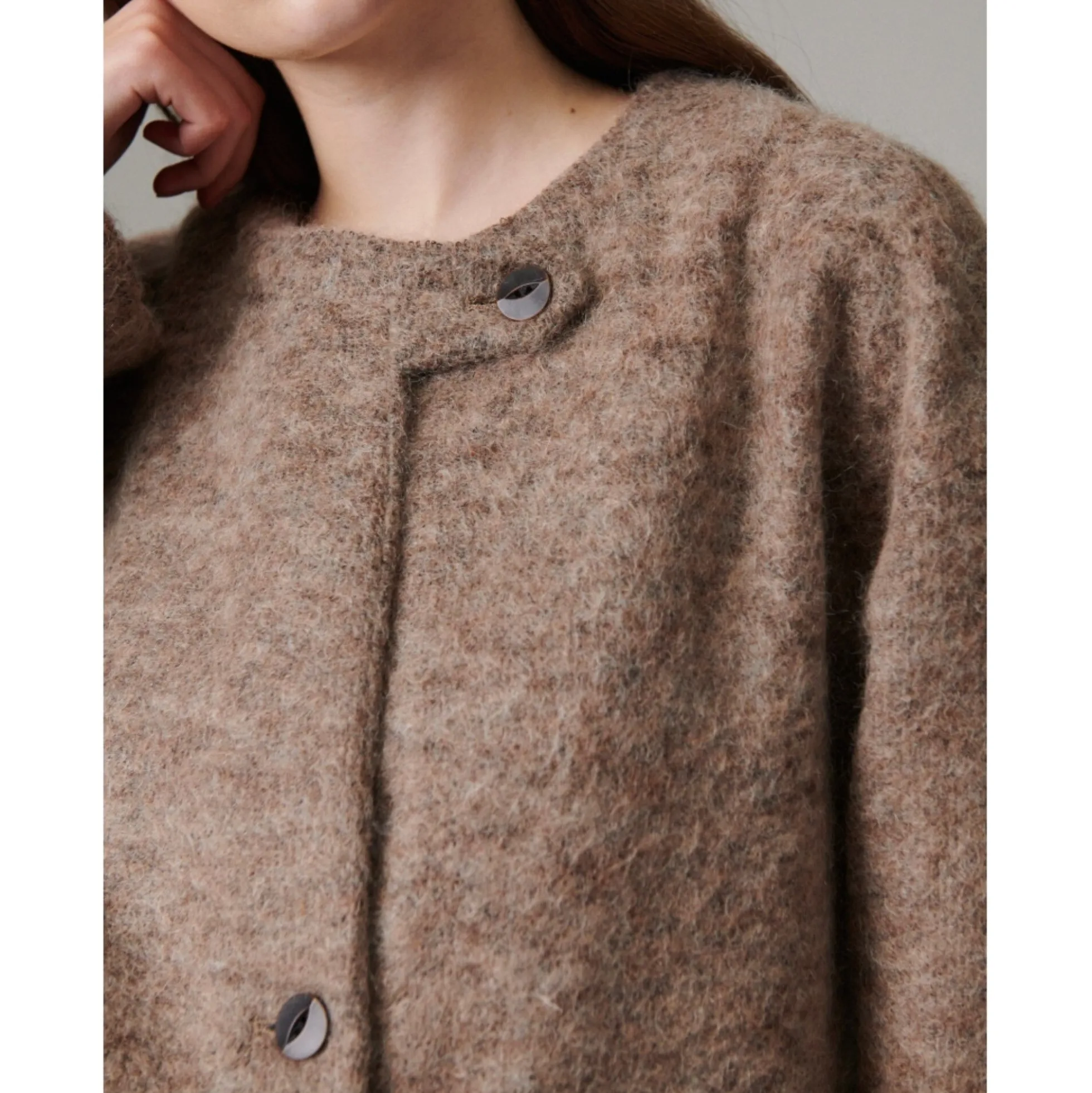 Flussy - Mohair Wool, dark brown