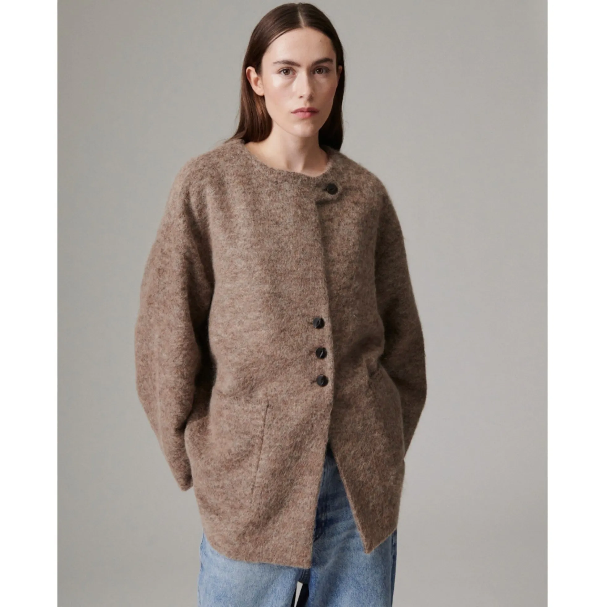 Flussy - Mohair Wool, dark brown