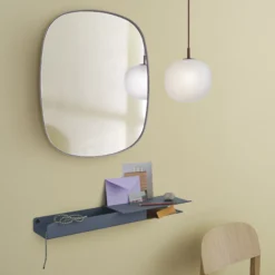 Folded Shelves Platform, blue-grey