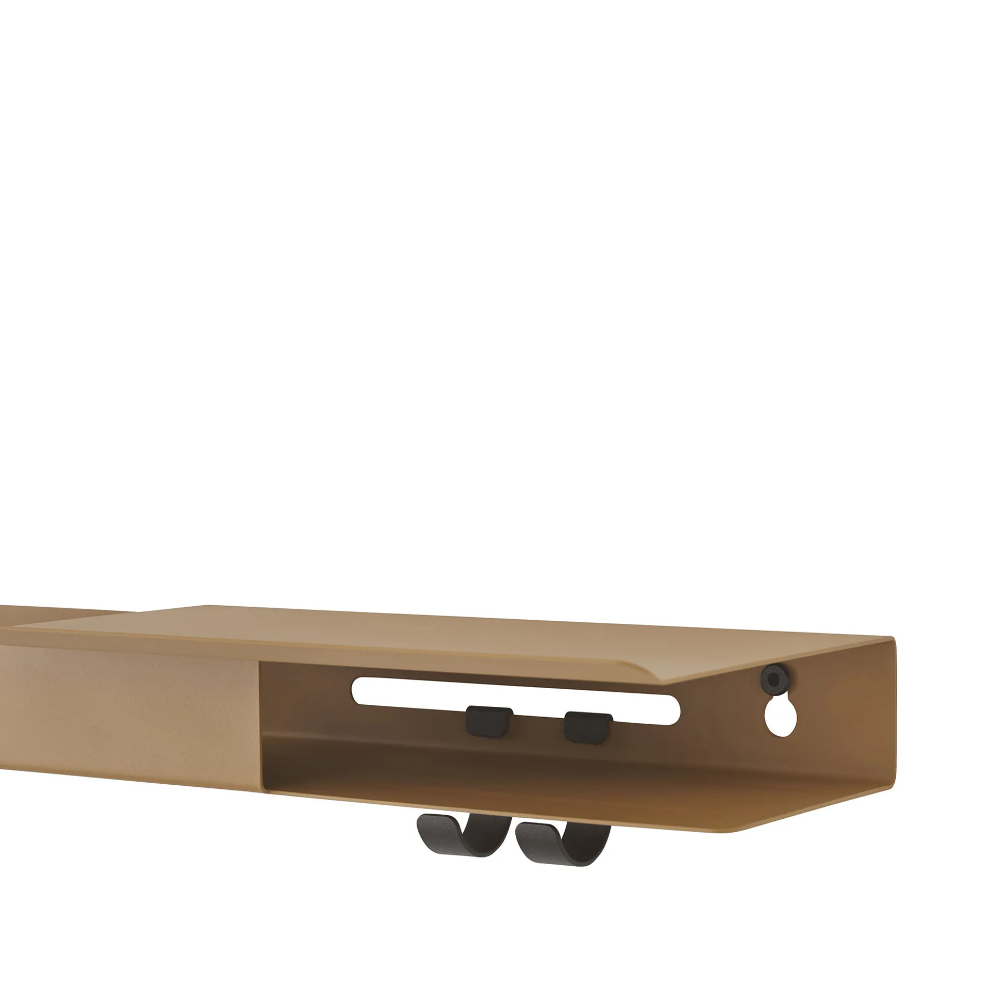 Folded Shelves Platform, burnt orange
