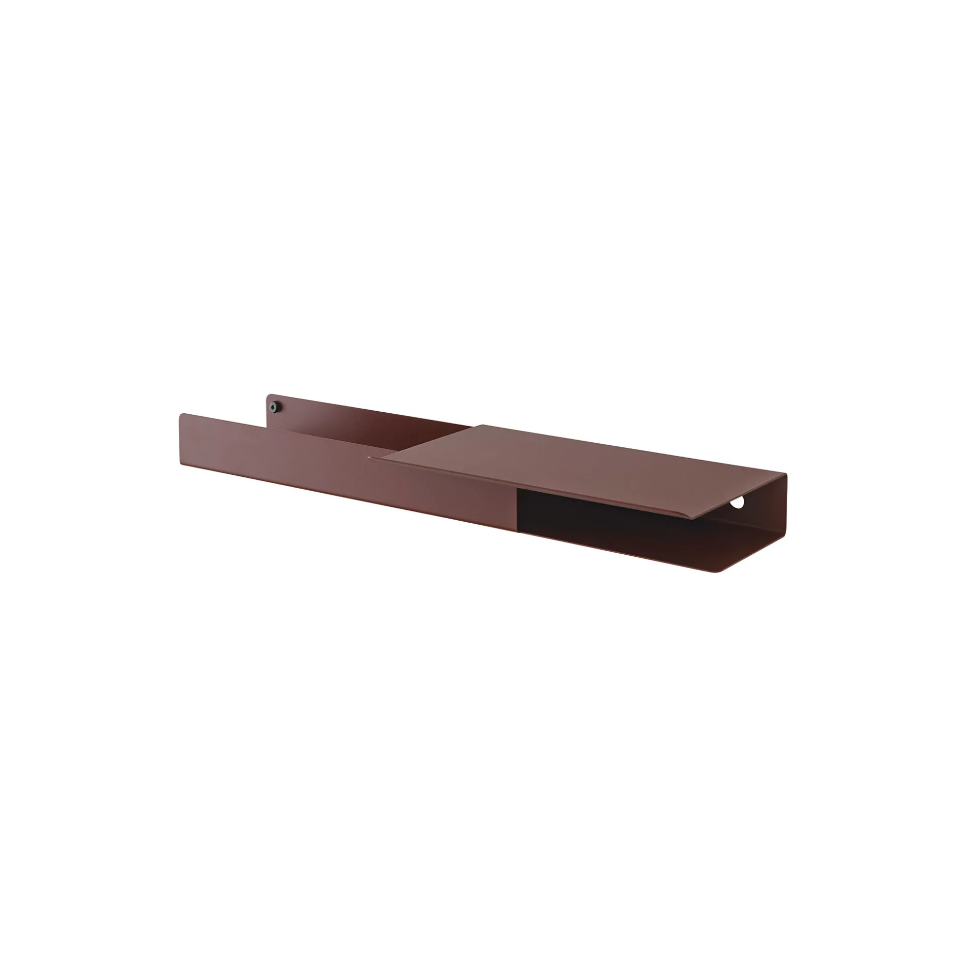 Folded Shelves Platform, deep red
