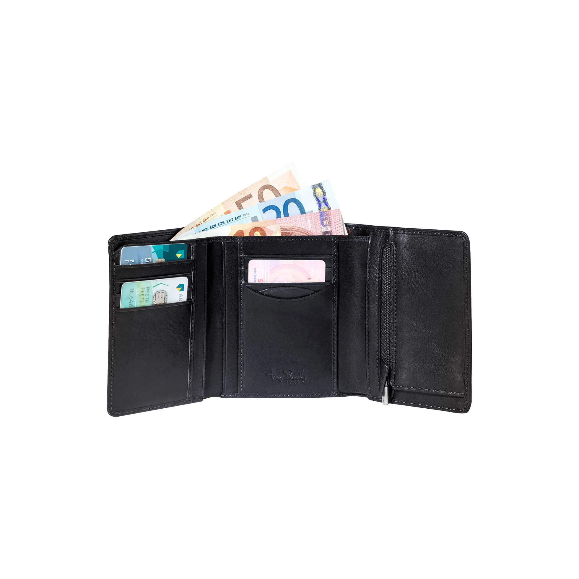 3 Fold Wallet, black