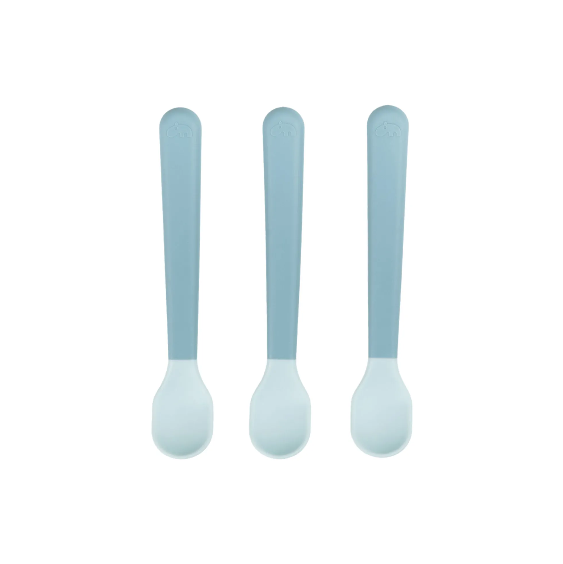Foodie Easy-grip babyske 3-pak, blue