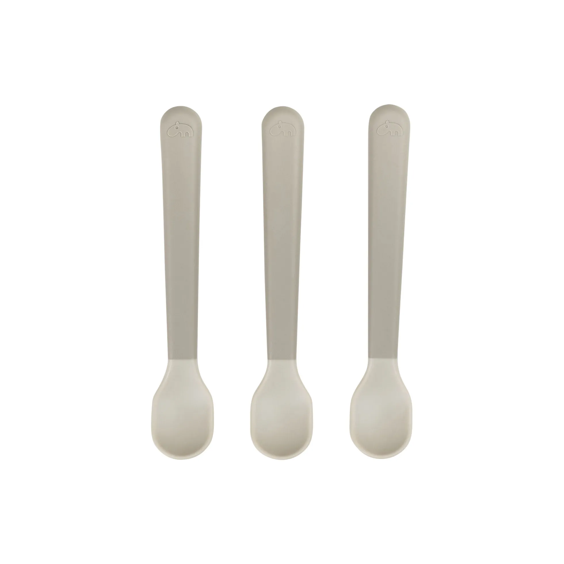 Foodie Easy-grip babyske 3-pak, sand