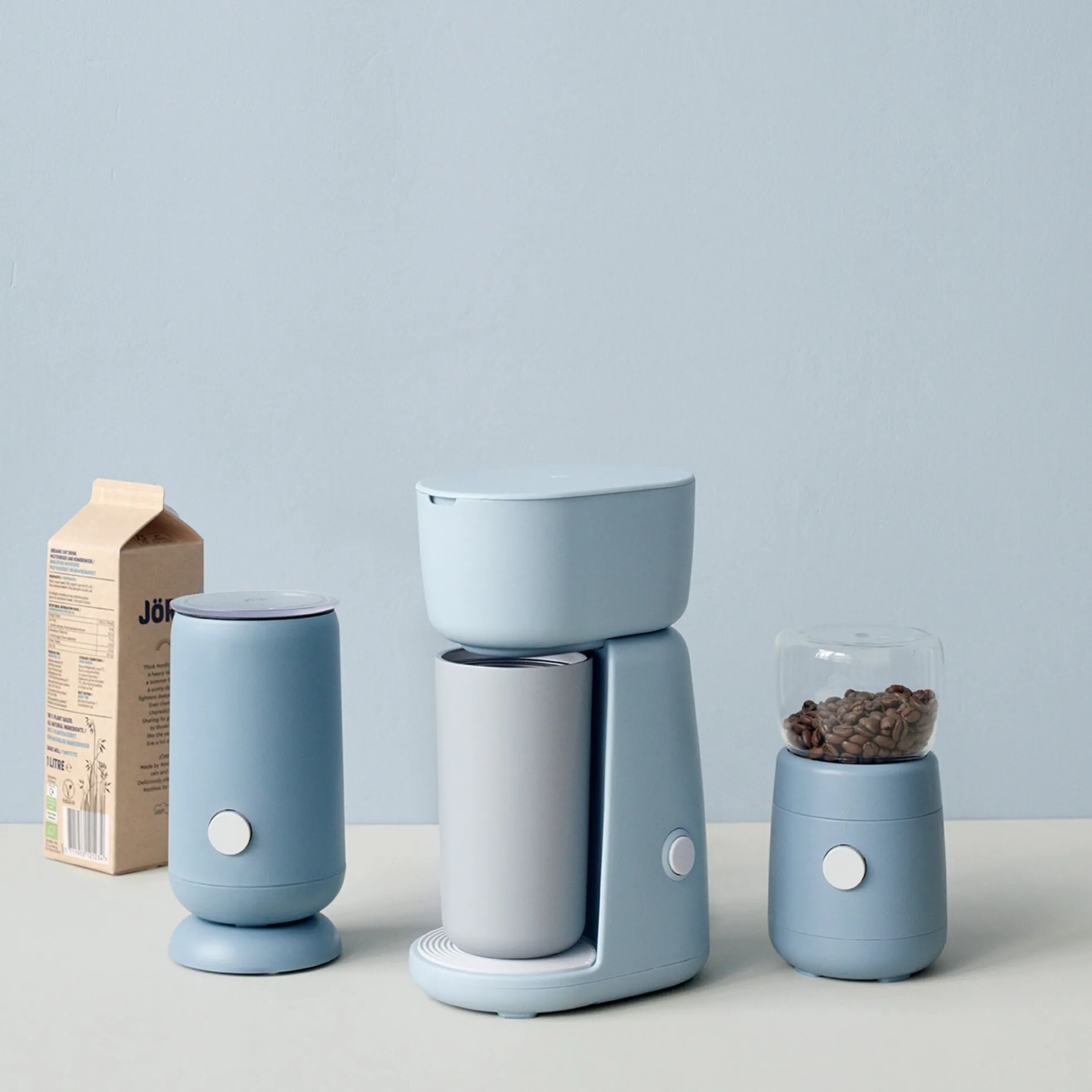 FOODIE single cup kaffemaskine, light blue