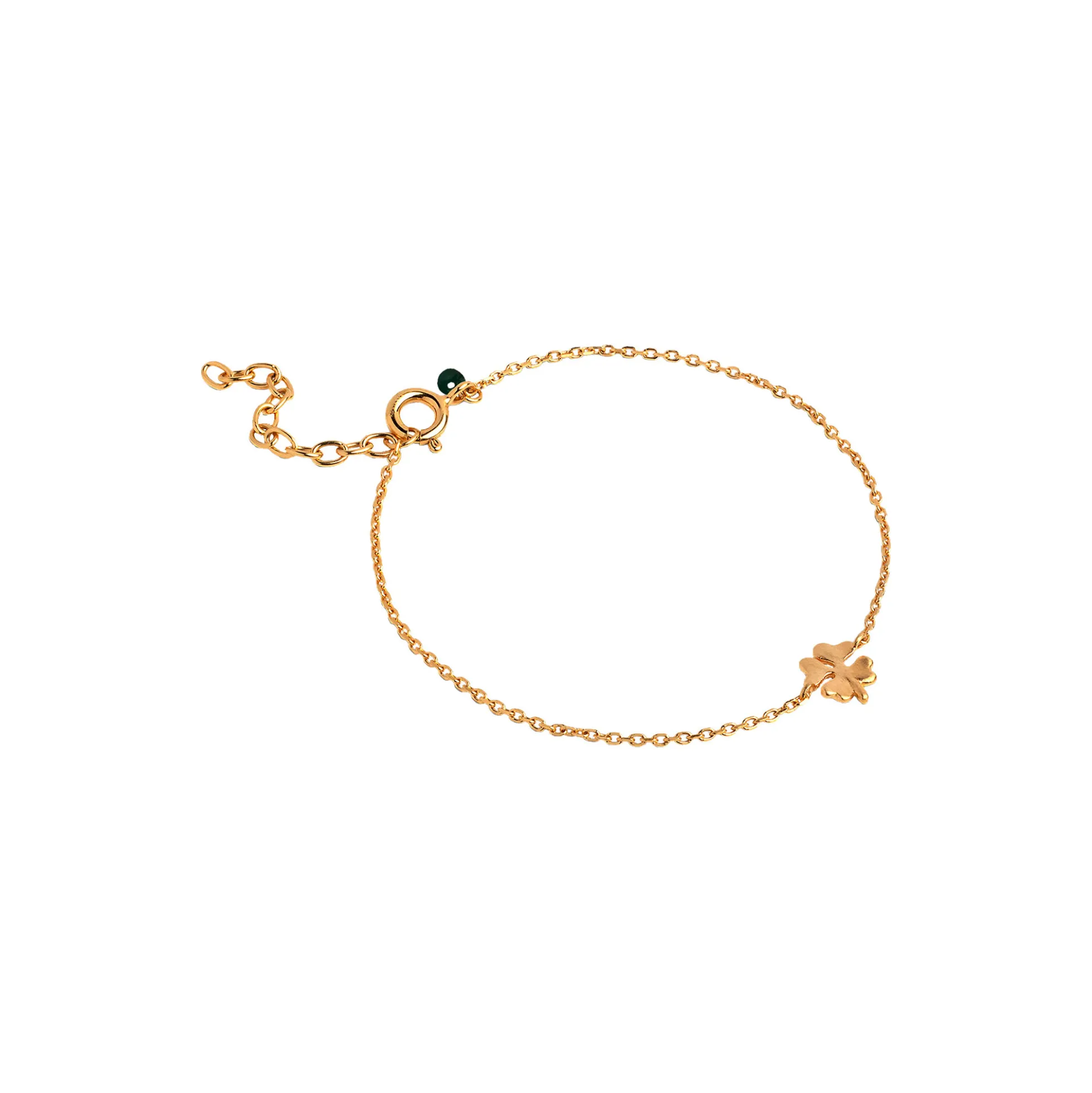 Four-Leaf Clover Armbånd, forgyldt